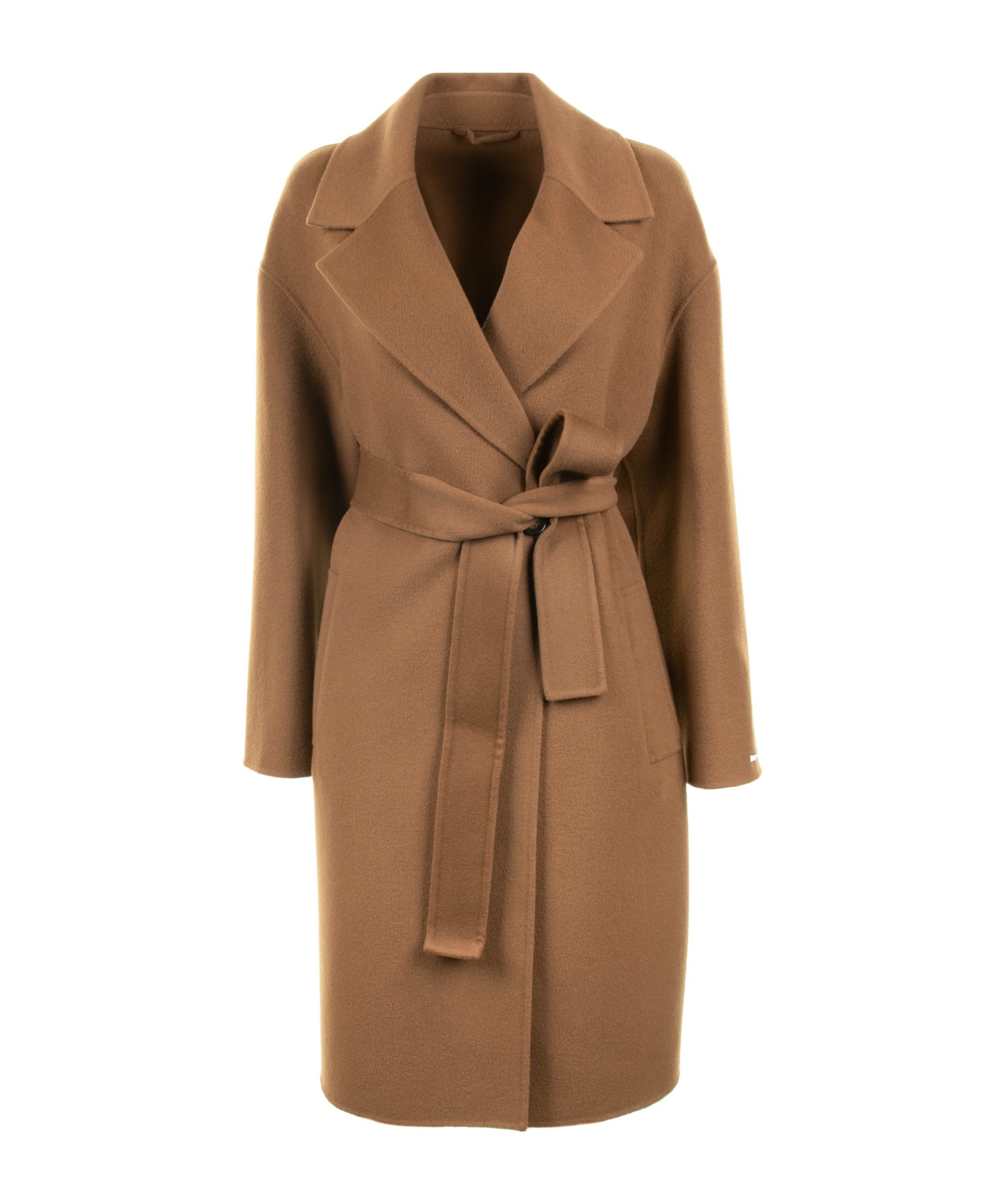 Marella Womens Tobacco Coat With Belt In Brown