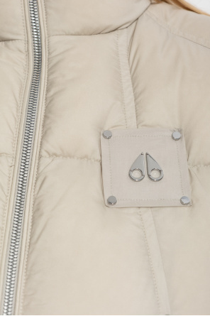 Moose Knuckles Long-sleeved Down Jacket In Neutral
