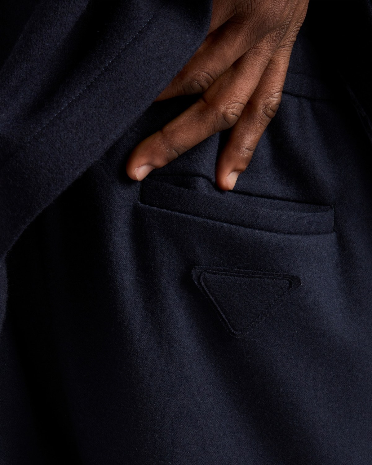 Prada Cashmere-wool Cargo Sweatpants In Blue