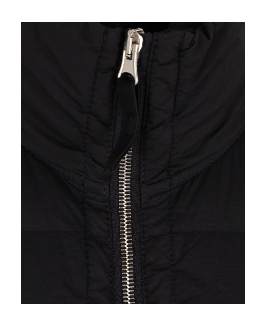Stone Island Compass-patch Padded Down Jacket In Black