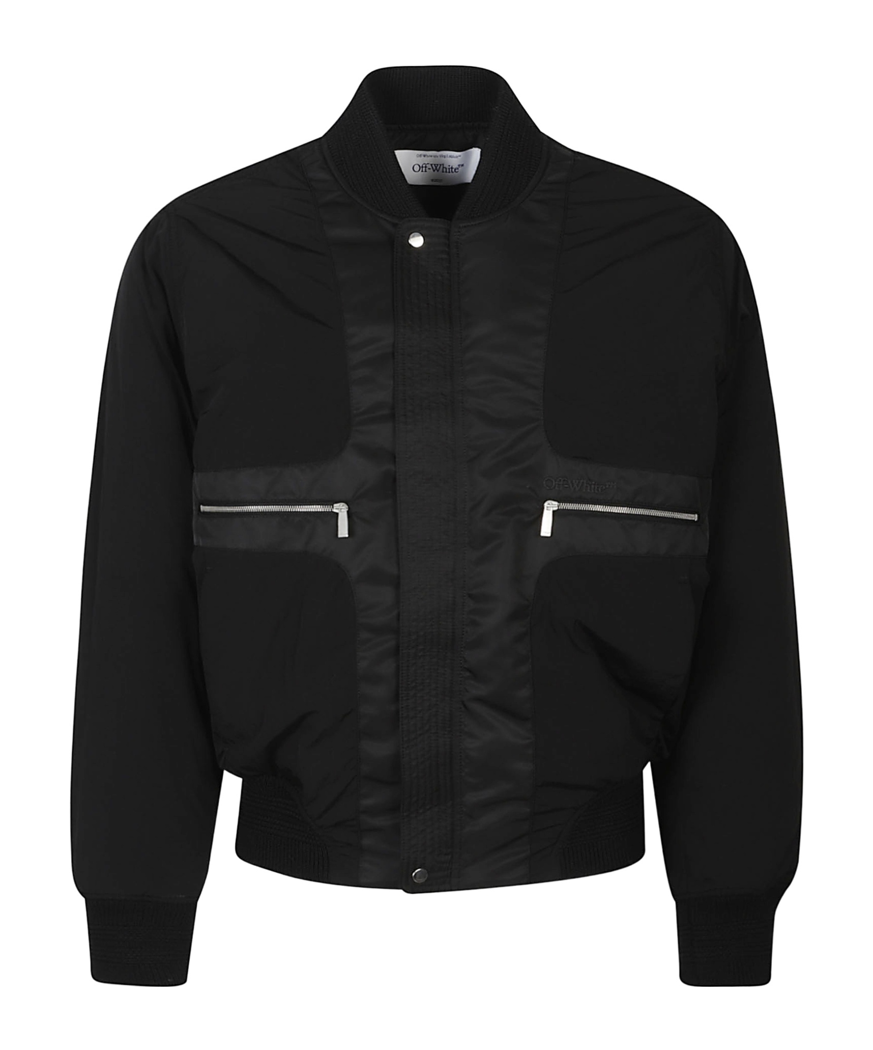 Off-white Bookish Chain Insideout Bomber Jacket In Black
