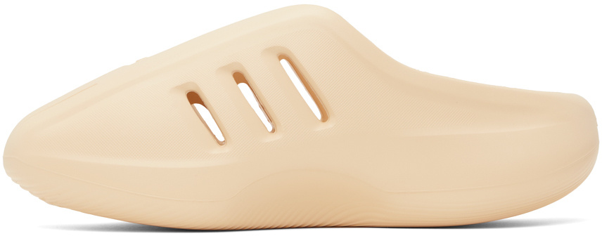Adidas Originals Adifom Iiinfinity Round-toe Slippers In Beige