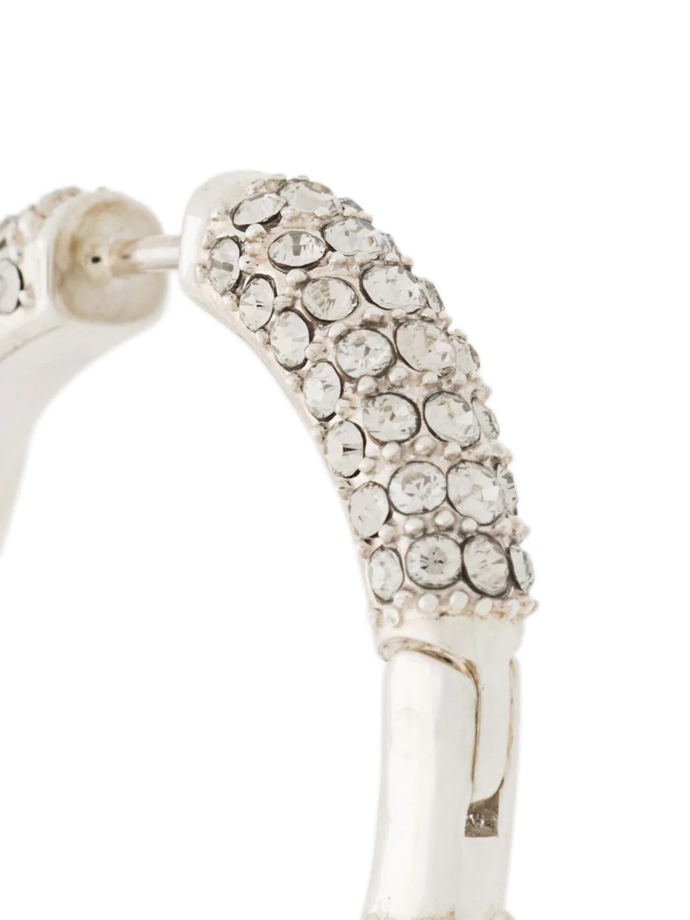 Ambush Pearl Crystal Ring Earrings In White
