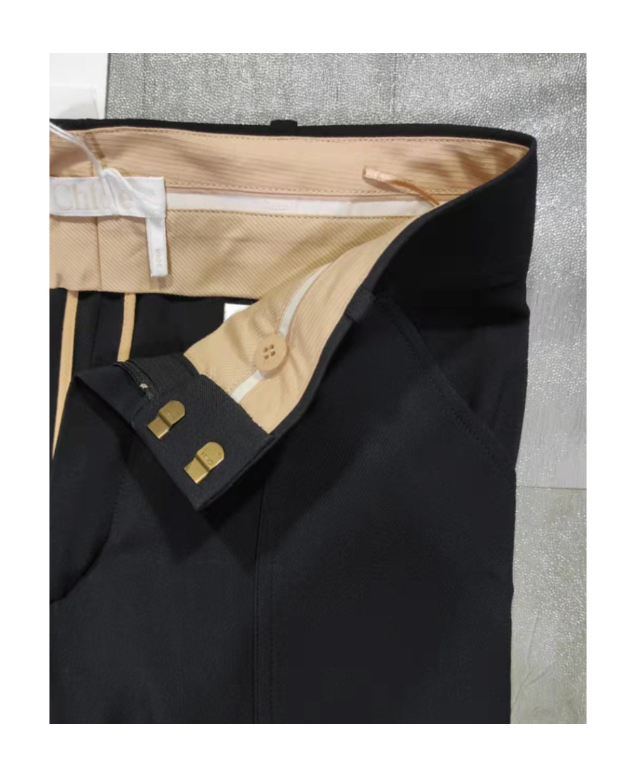 Chloé Loose Casual Pants In Black