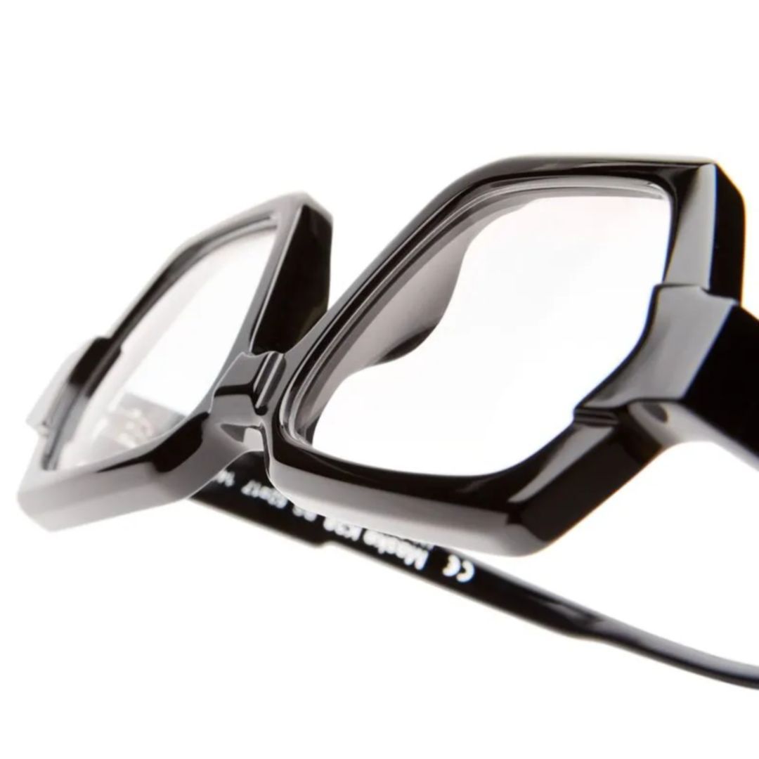 Kuboraum Geometric Flat Mirror In Black