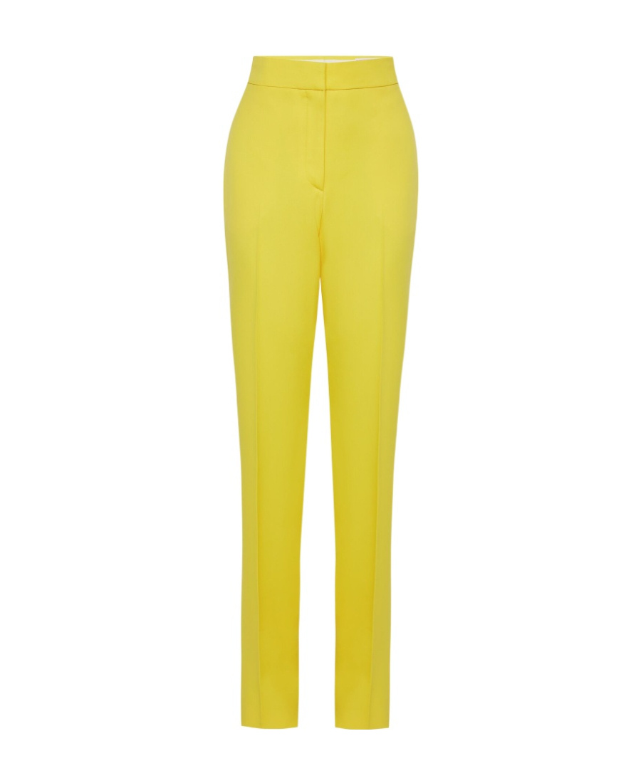 ALEXANDER MCQUEEN HIGH-WAISTED SLIM-CUT TROUSERS