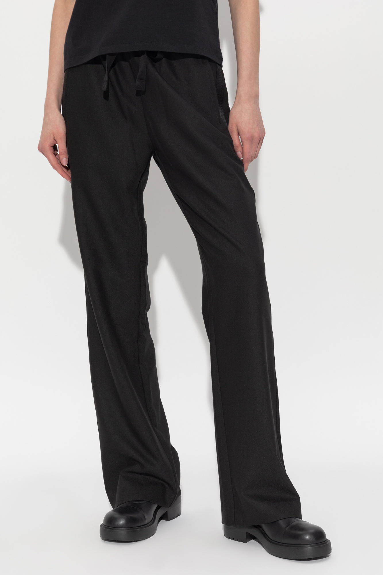Zadig & Voltaire Drawstring Casual Pants In Black