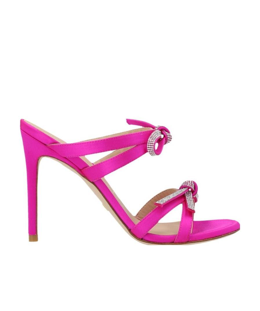 Stuart Weitzman Sw Bow 100 Slide In Pink