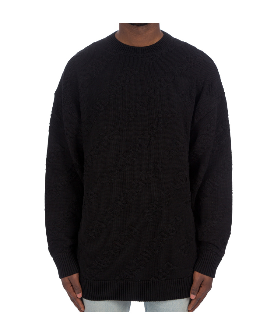 BALENCIAGA BALENCIAGA ALLOVER JACQUARD KNIT SWEATER