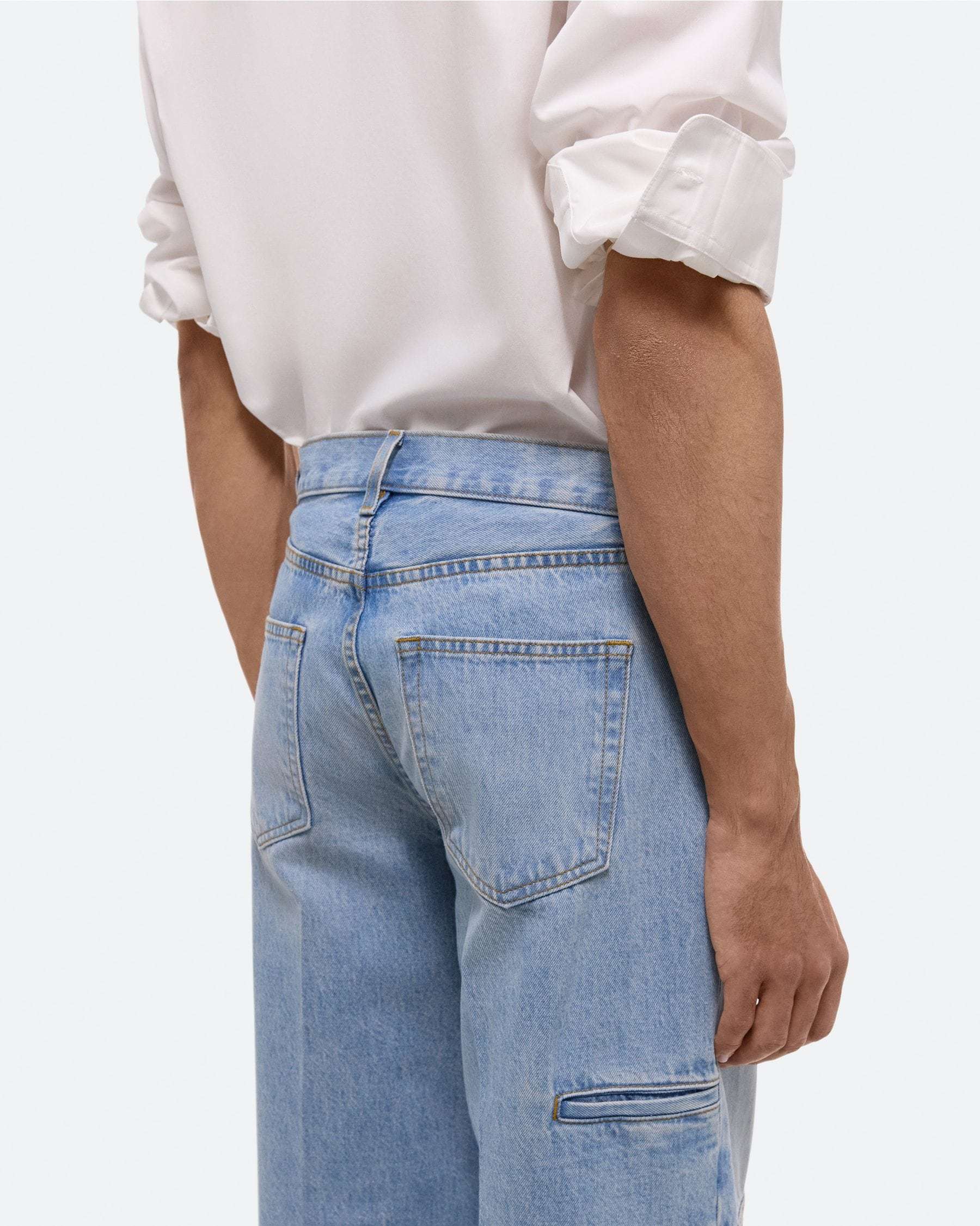 Helmut Lang Carpenter Straight Jeans In Blue