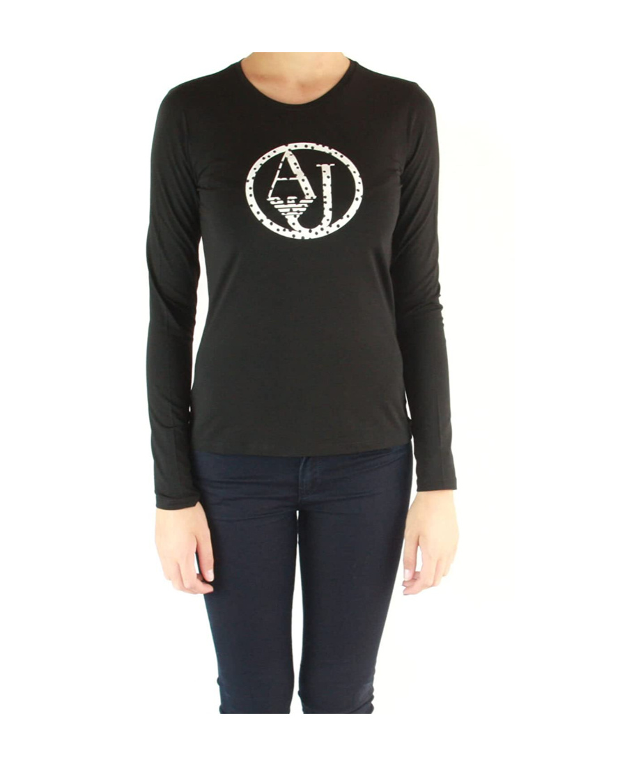 Armani Jeans Logo Details T-shirt In Black