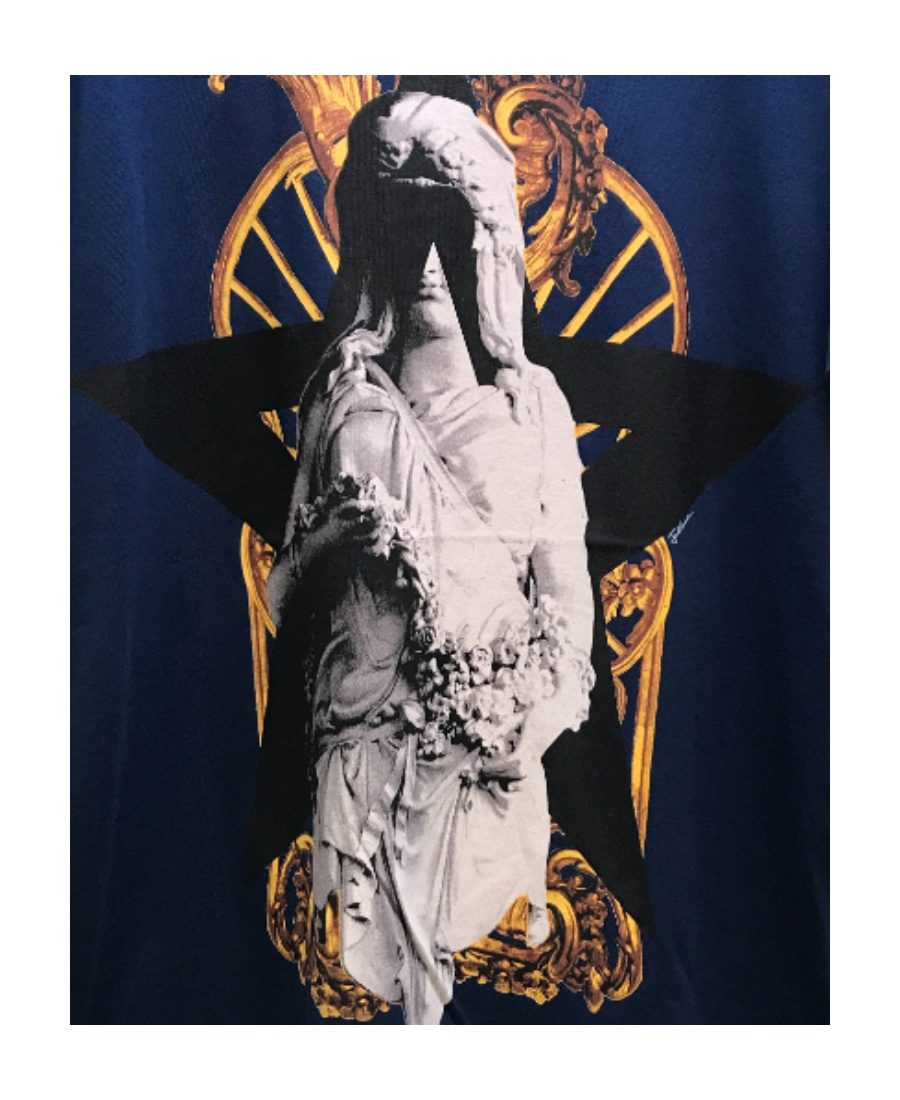 Just Cavalli Printed Round-necked T-shirt In Black