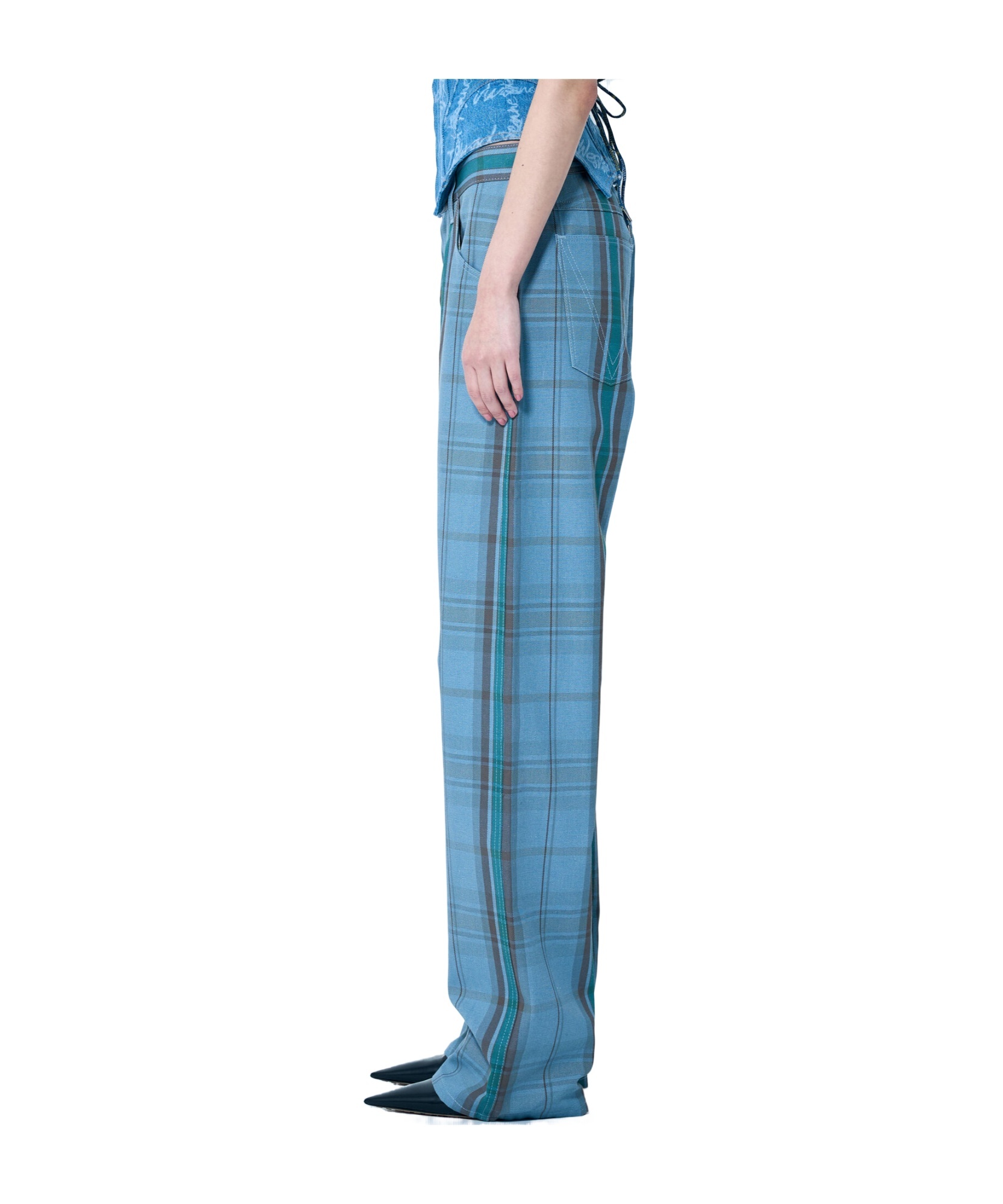 Vivienne Westwood Tartan-check Trousers In Blue