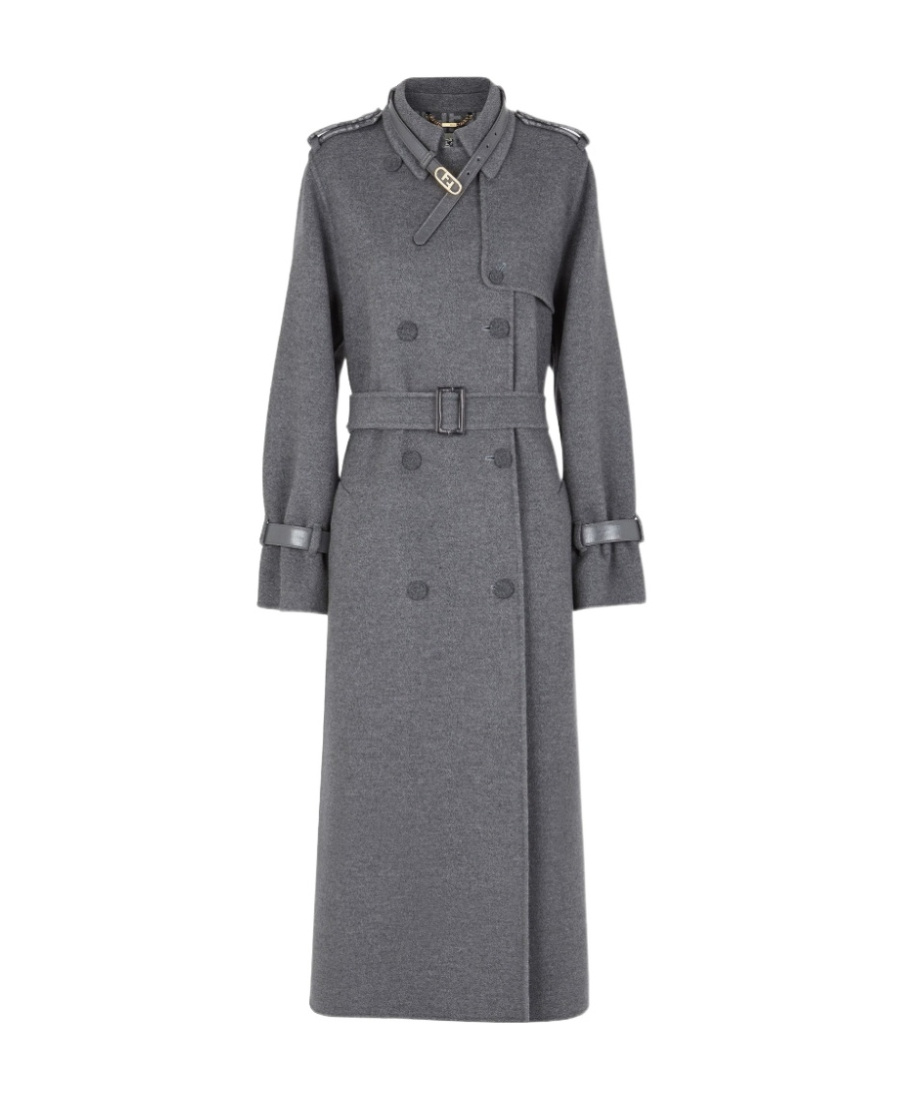Fendi Grey Wool Coat