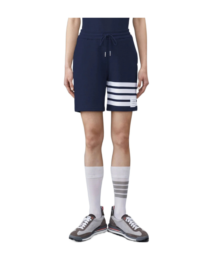 Thom Browne Four-bar Stripe Track Shorts In Multicolor