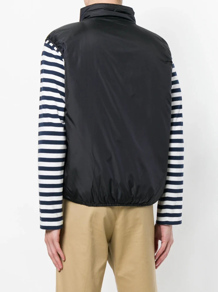 Aspesi High-necked Padded Vest In Black