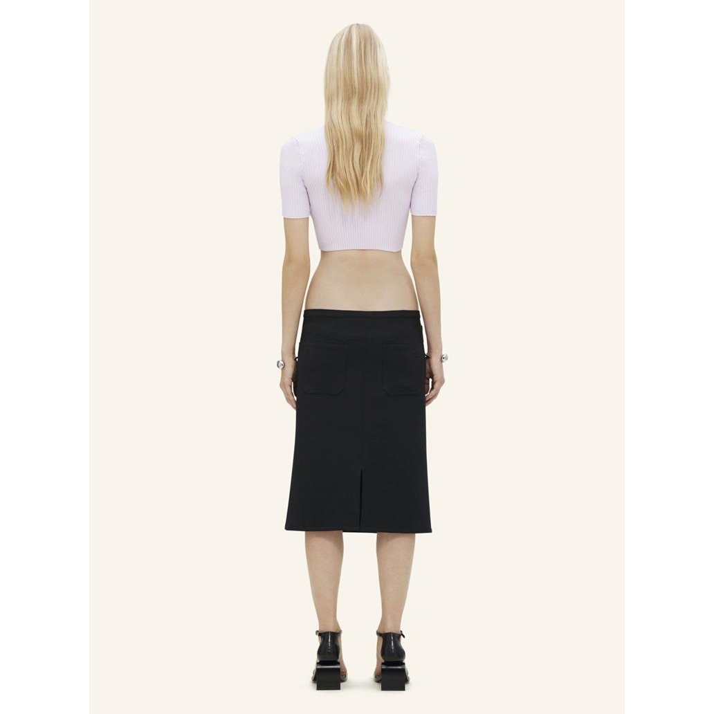 Courrèges Ribbed Knit V-neck Top
