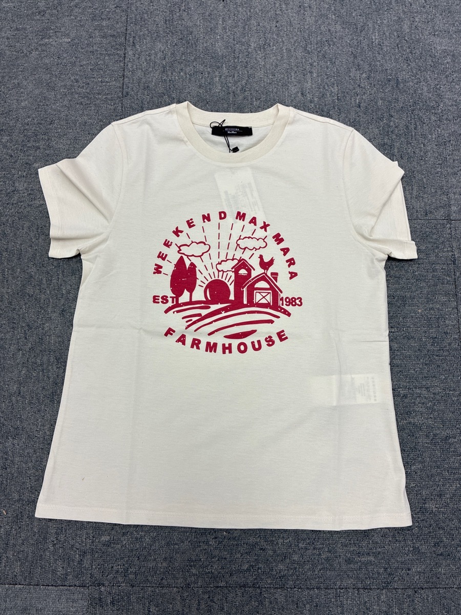 Weekend Max Mara Crew Neck T-shirt In White