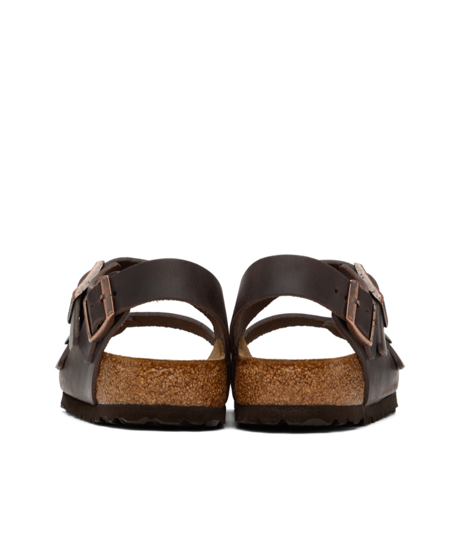 Birkenstock Milano Double-strap Slingback Sandals In Black