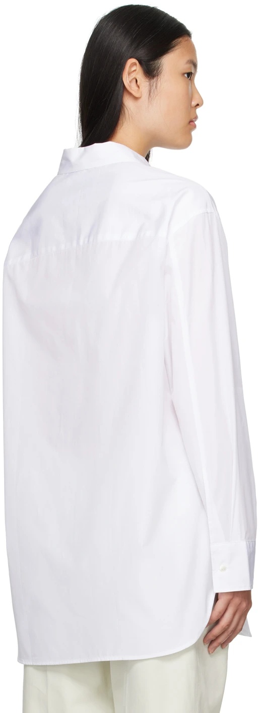 Studio Nicholson Santo Lapel Shirt In White