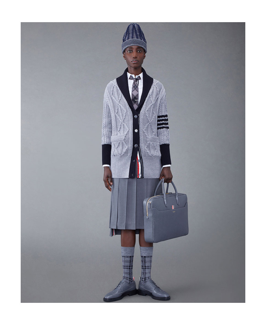 Thom Browne Signature 4-bar Stripe Cardigan In Multicolor