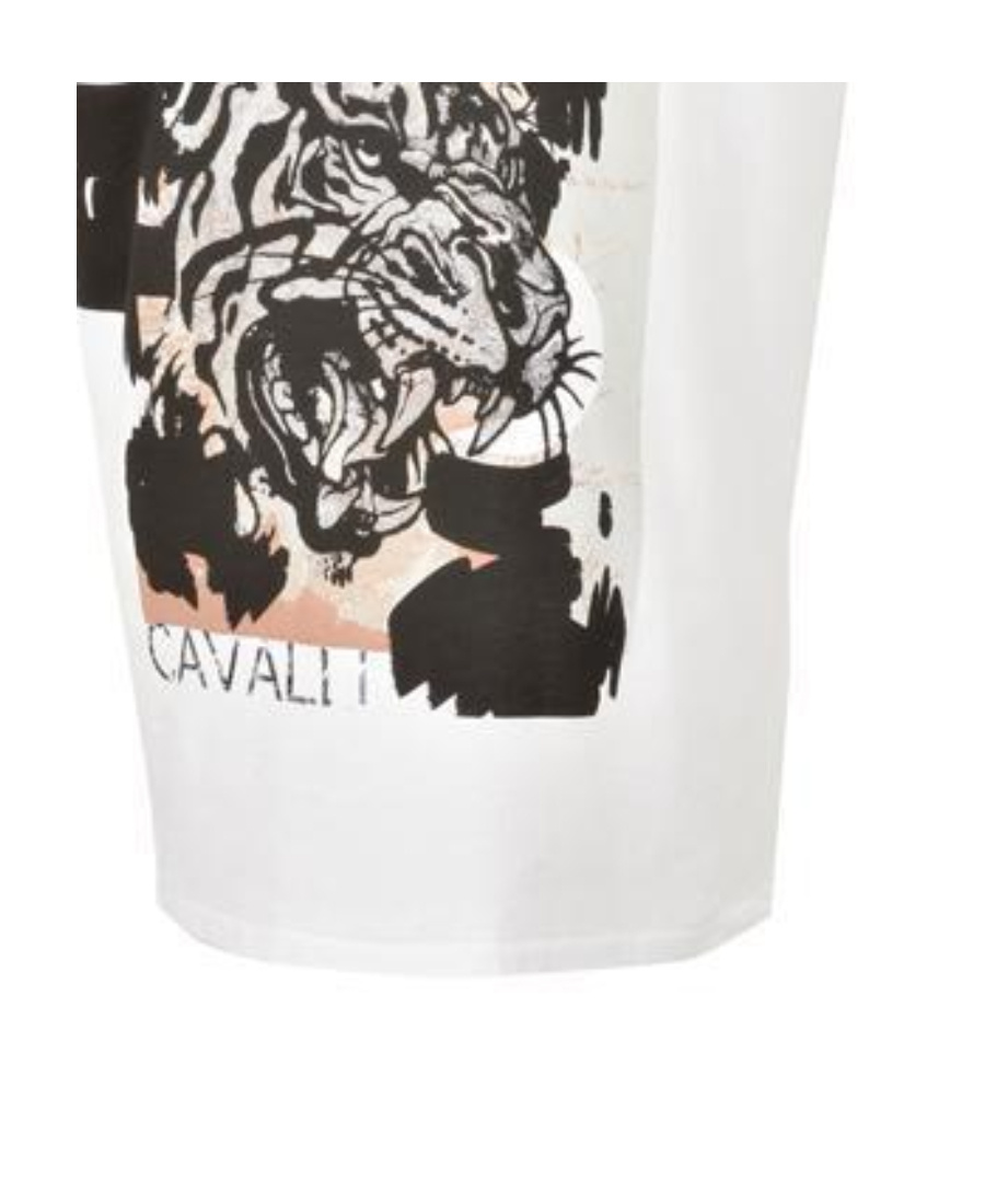 Just Cavalli Printed T-shirt In White