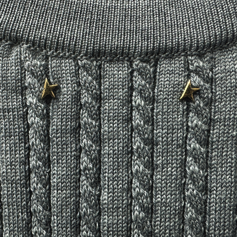 Golden Goose Cable-knit Chain-detail Vest In Black