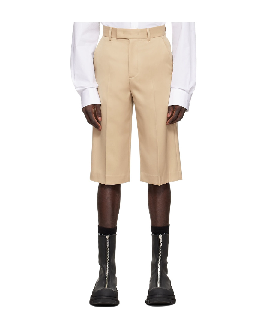 We11 Done Logo Straight Shorts In Nude