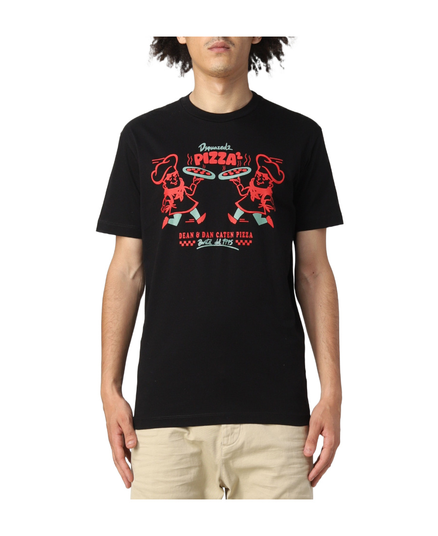 Shop Dsquared2 Graphic-print Short-sleeved T-shirt In Black