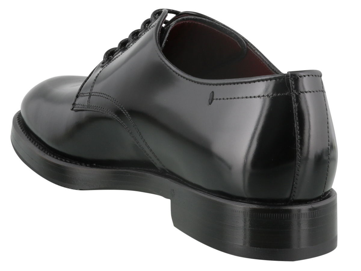 Dolce & Gabbana Black Leather Derby Shoes In Black
