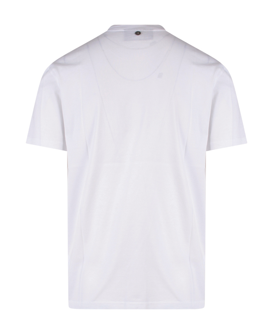 Neil Barrett Cotton T-shirt With Iconic Frontal Print In White