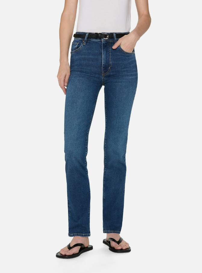Frame Le Sleek Straight Jeans In Blue