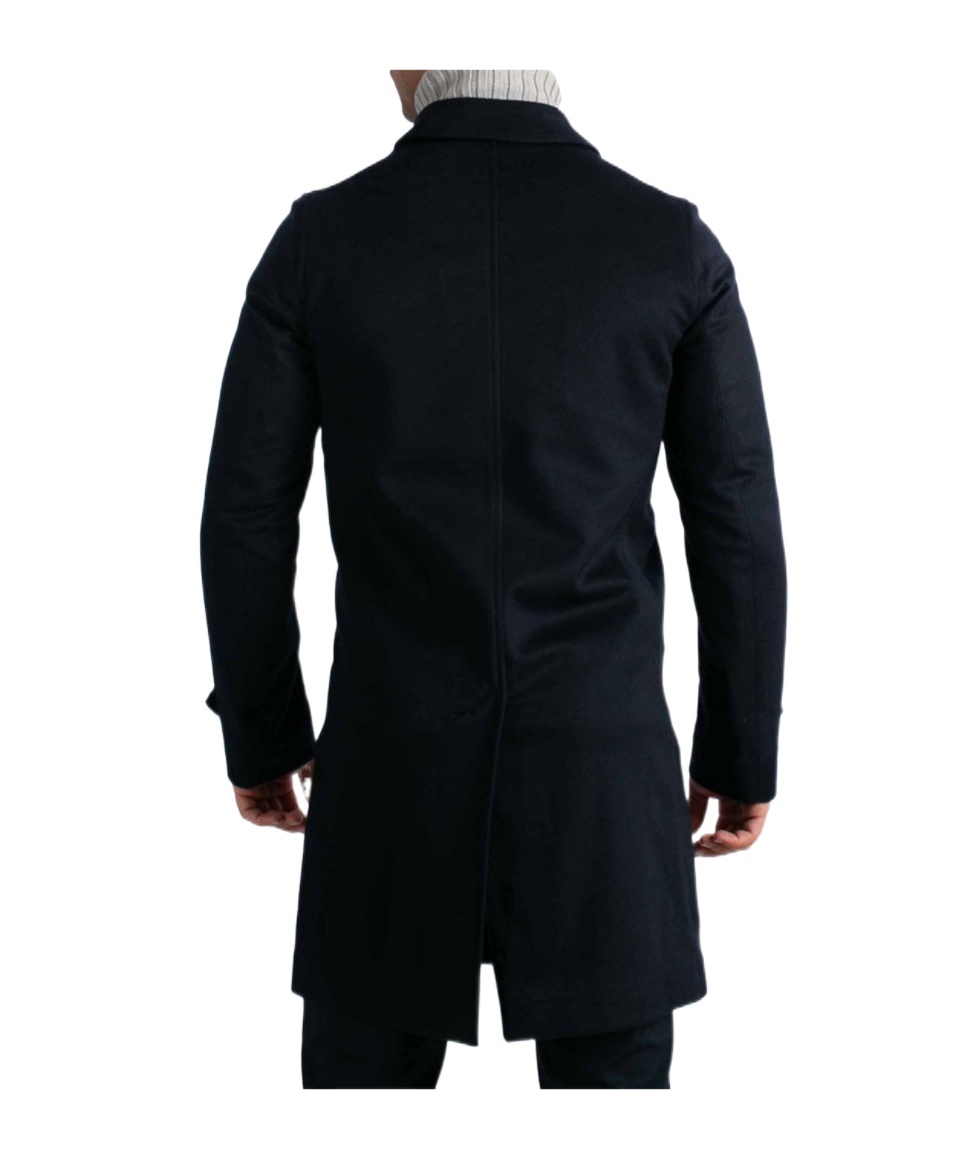 Herno Long-sleeved Coat In Black