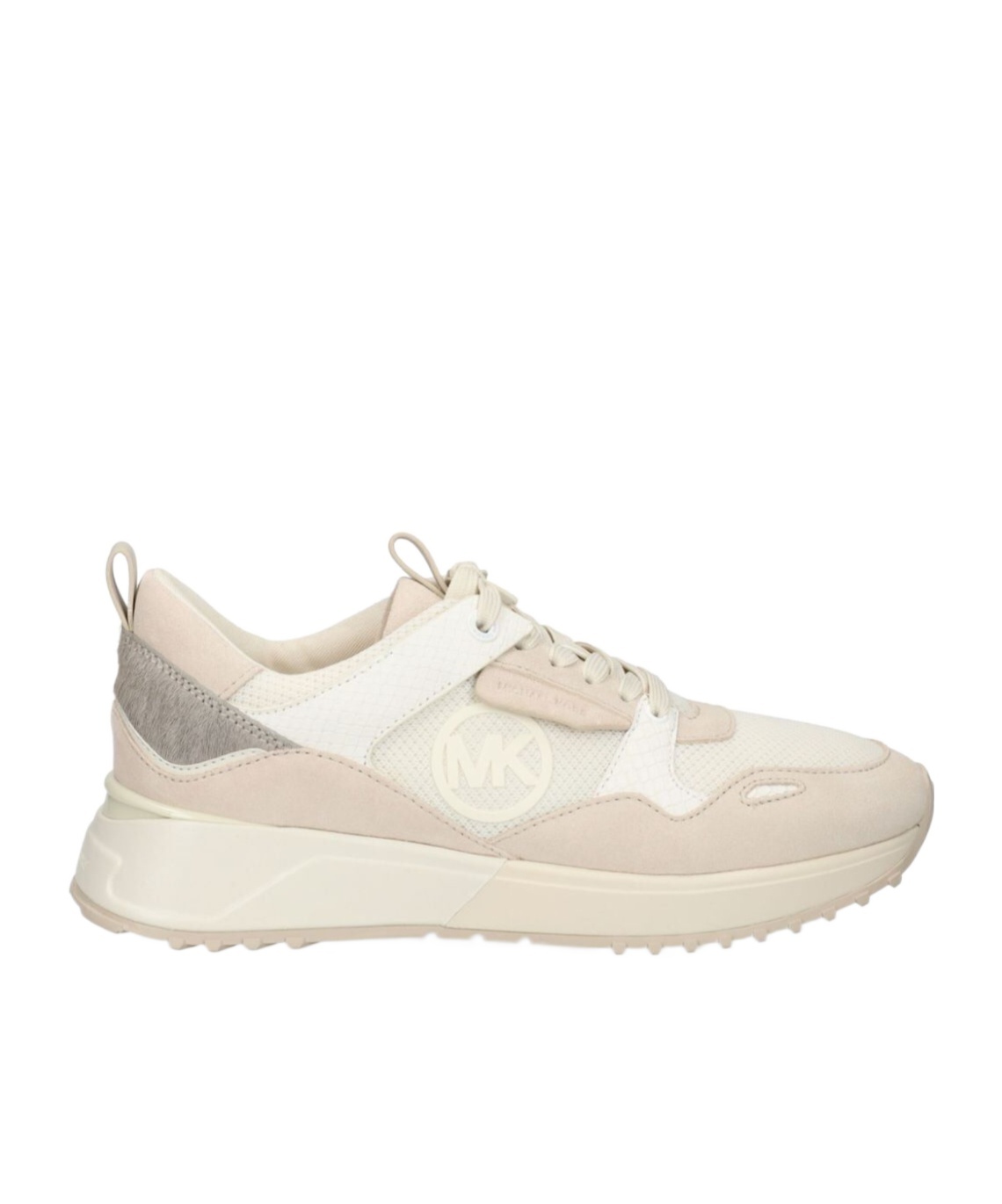 Shop Michael Kors Theo Sneakers In Nude