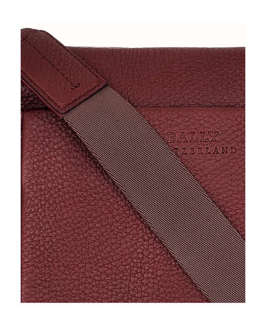 Bally Logo Details Satchel In Red