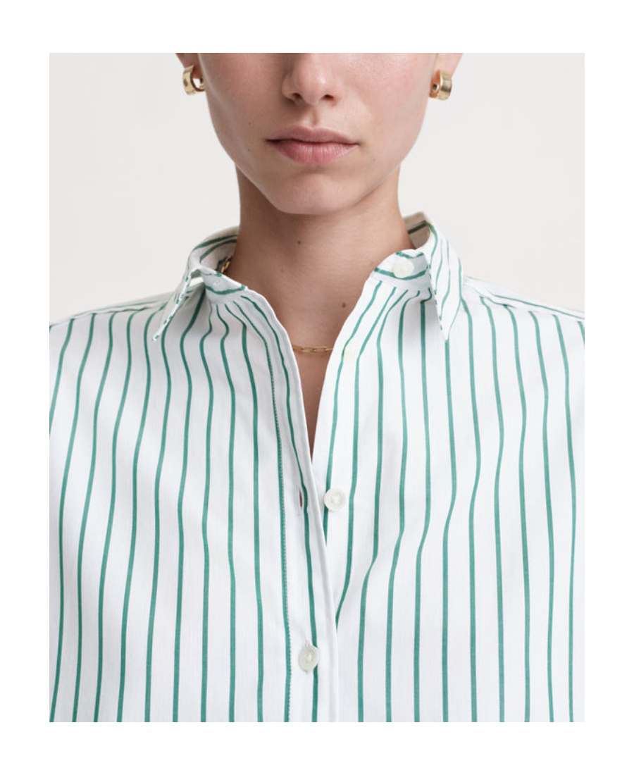 TOTÊME TOTÊME STRIPE DETAILED BUTTONED SHIRT