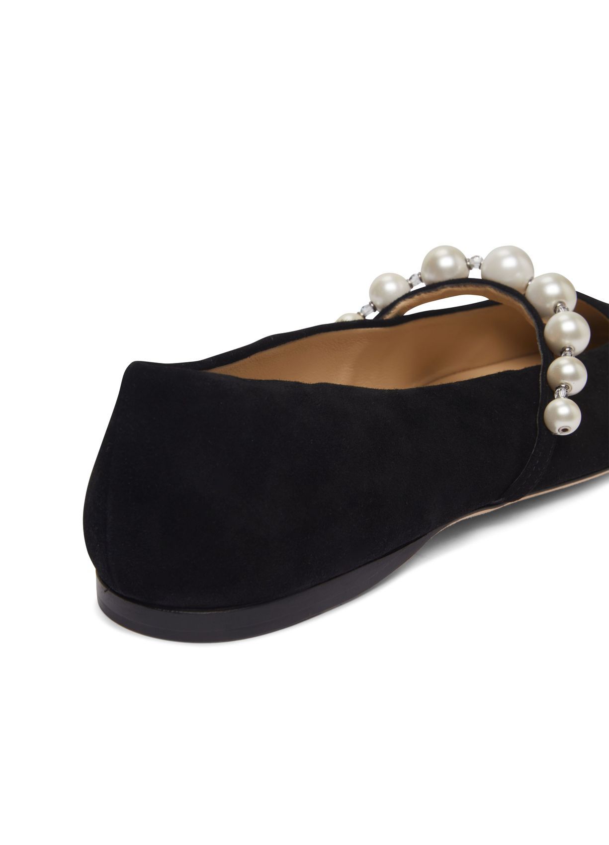 Jimmy Choo Ade Embellished Flat In Black