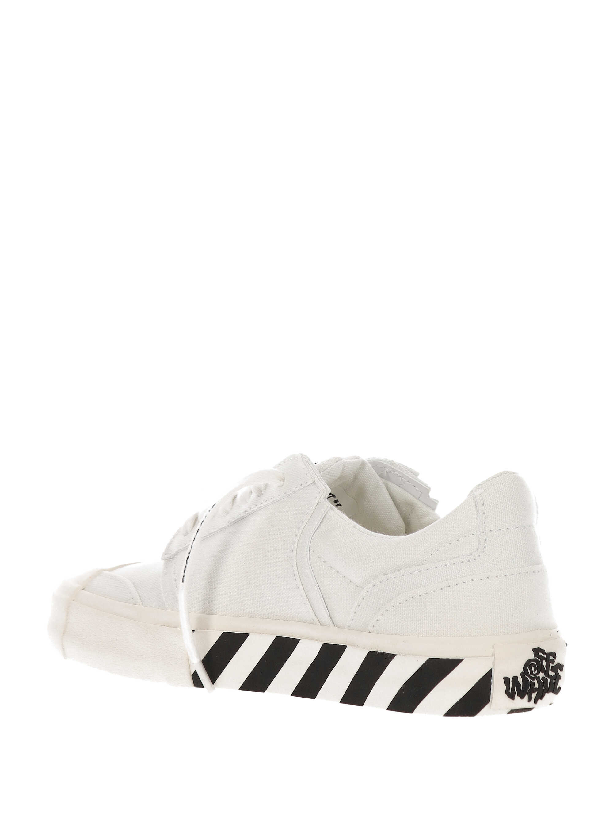 Off-white Lace-up Low-top Casual Shoes In White