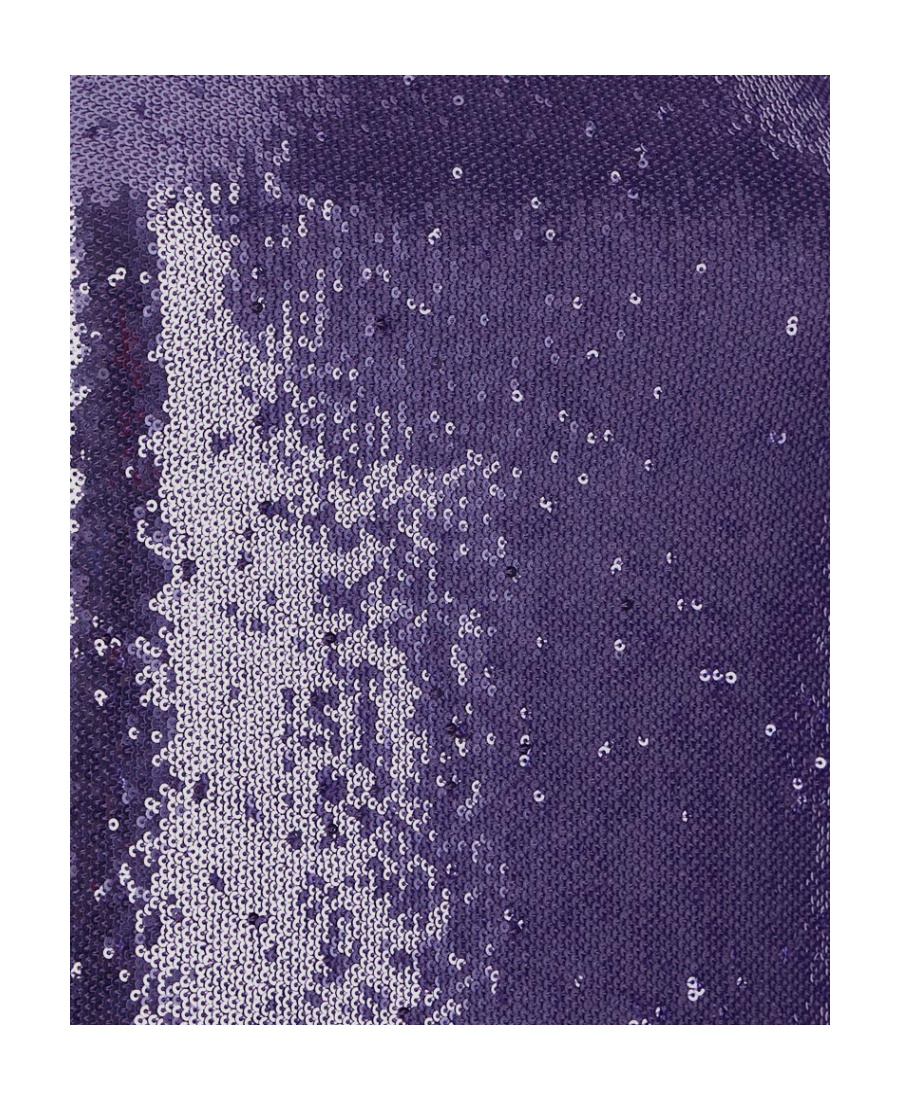 Attico Audrey Sequined Low Back Mini Dress In Purple