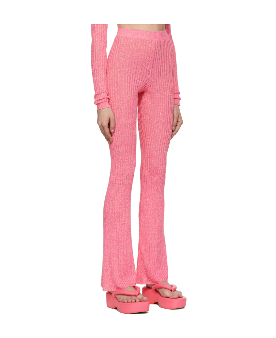Msgm Logo Sweatpants In Pink