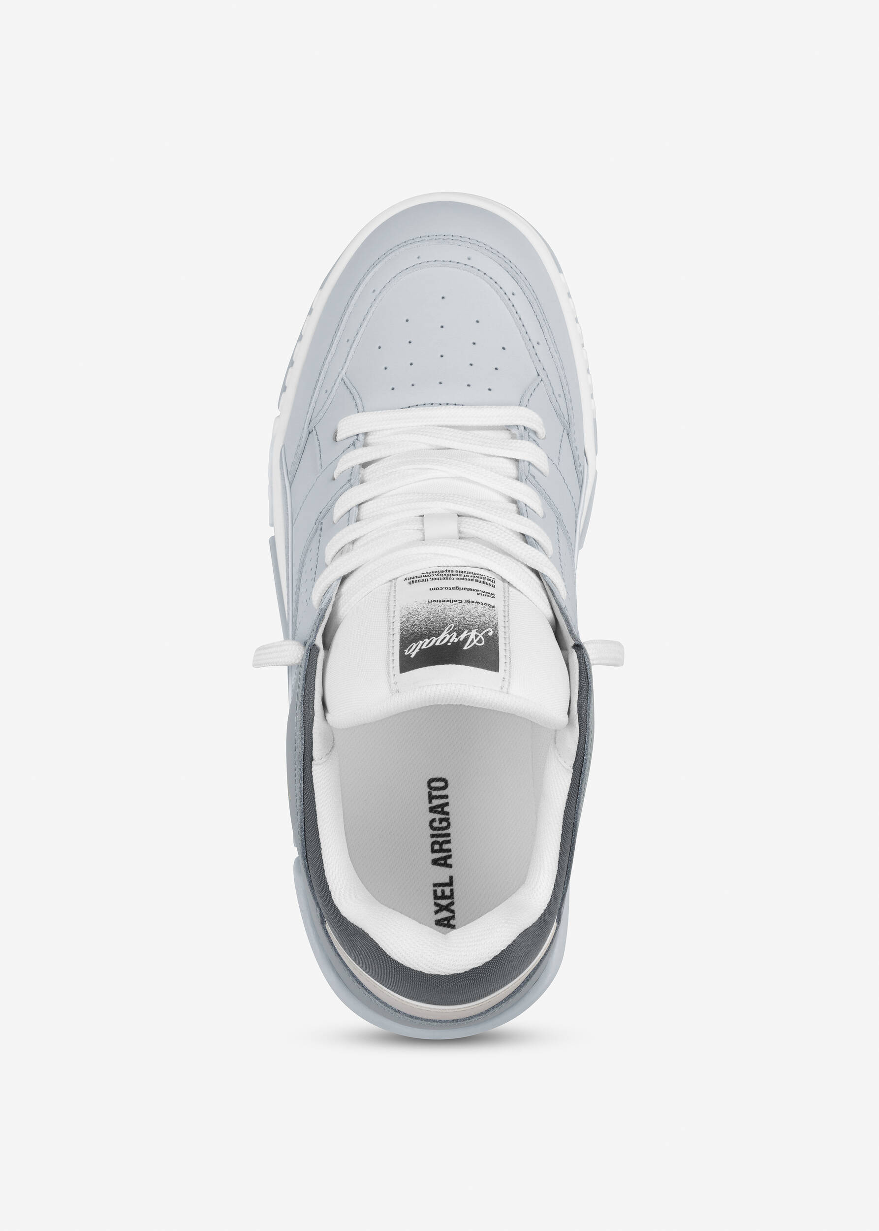 Axel Arigato Area Lo Leather Sneakers In Gray