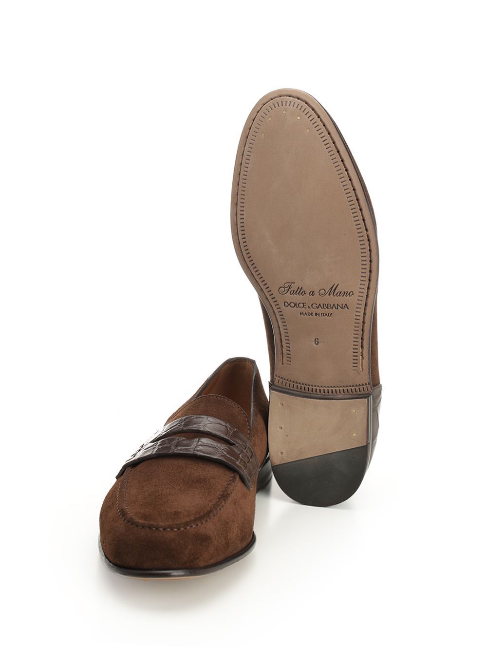 Dolce & Gabbana Round-toe Loafers In Multi