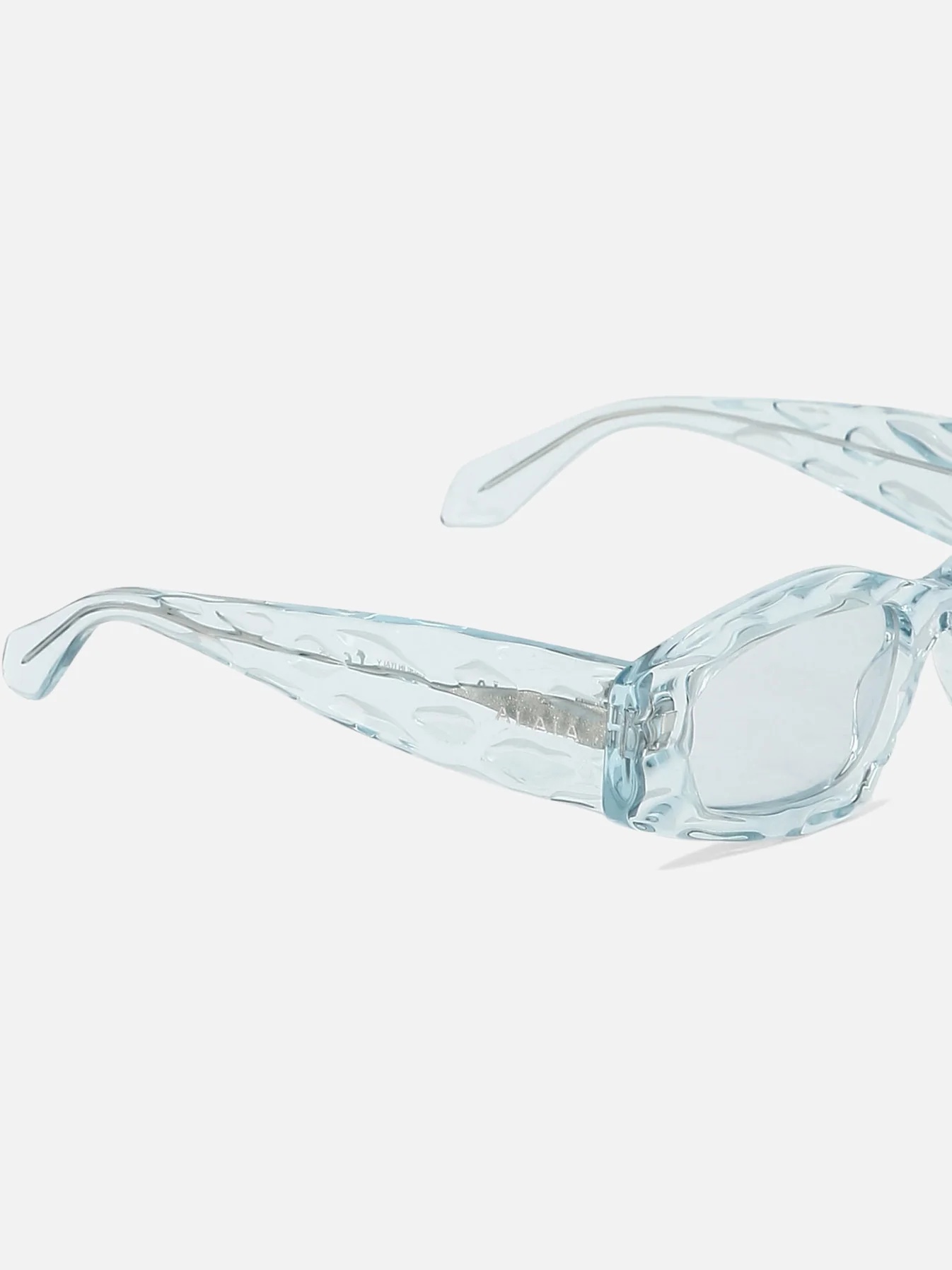 Shop Alaïa Geometric Sunglasses In White