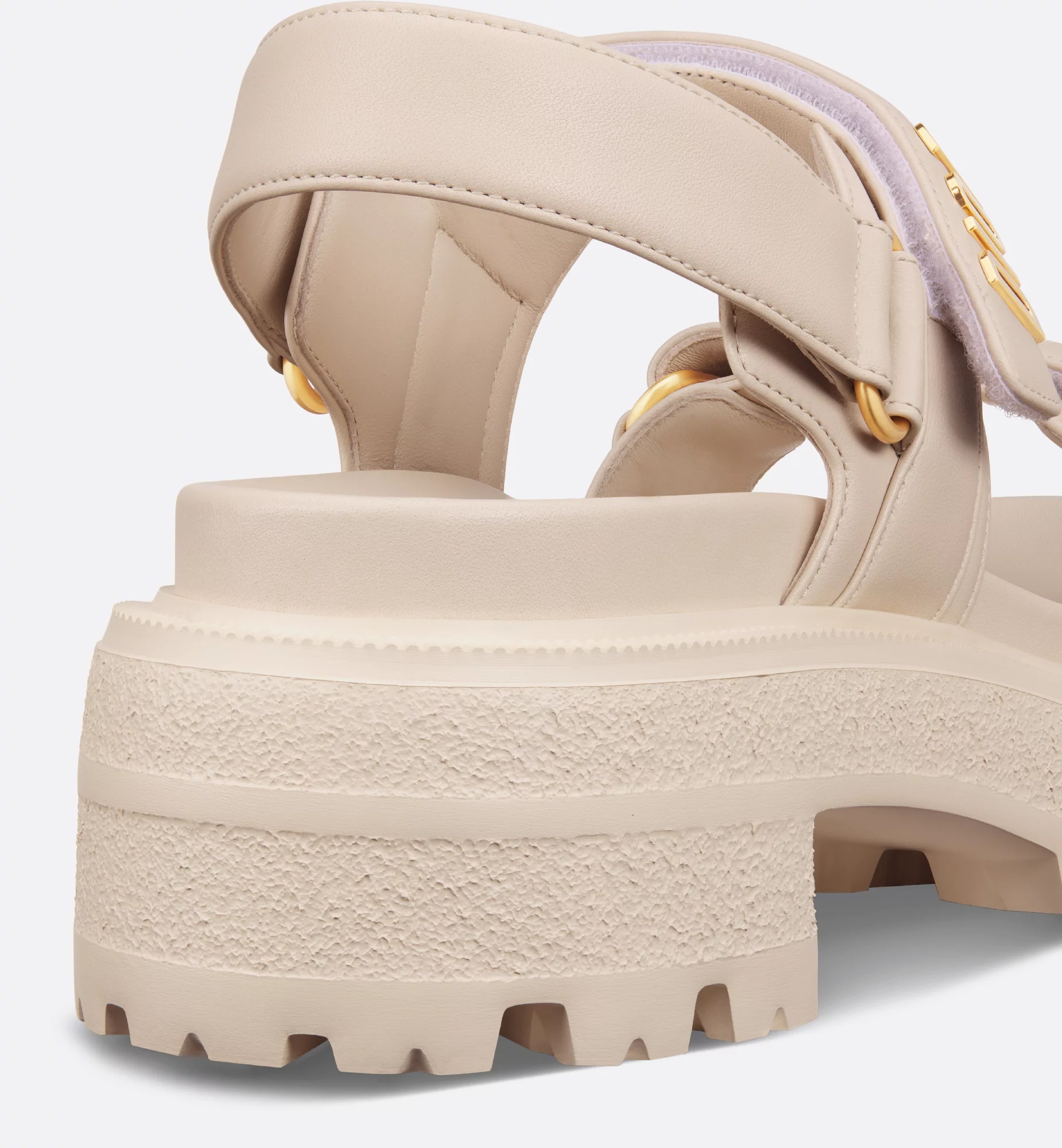 Dior Act Platform Sandal In Light Biscuit Color