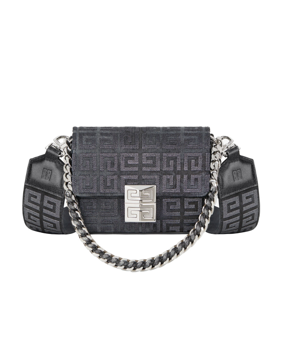 Givenchy 4g Small Shoulder Bag In Gray