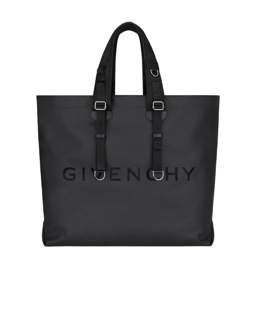 Givenchy Logo Embossed Tote Bag In Black