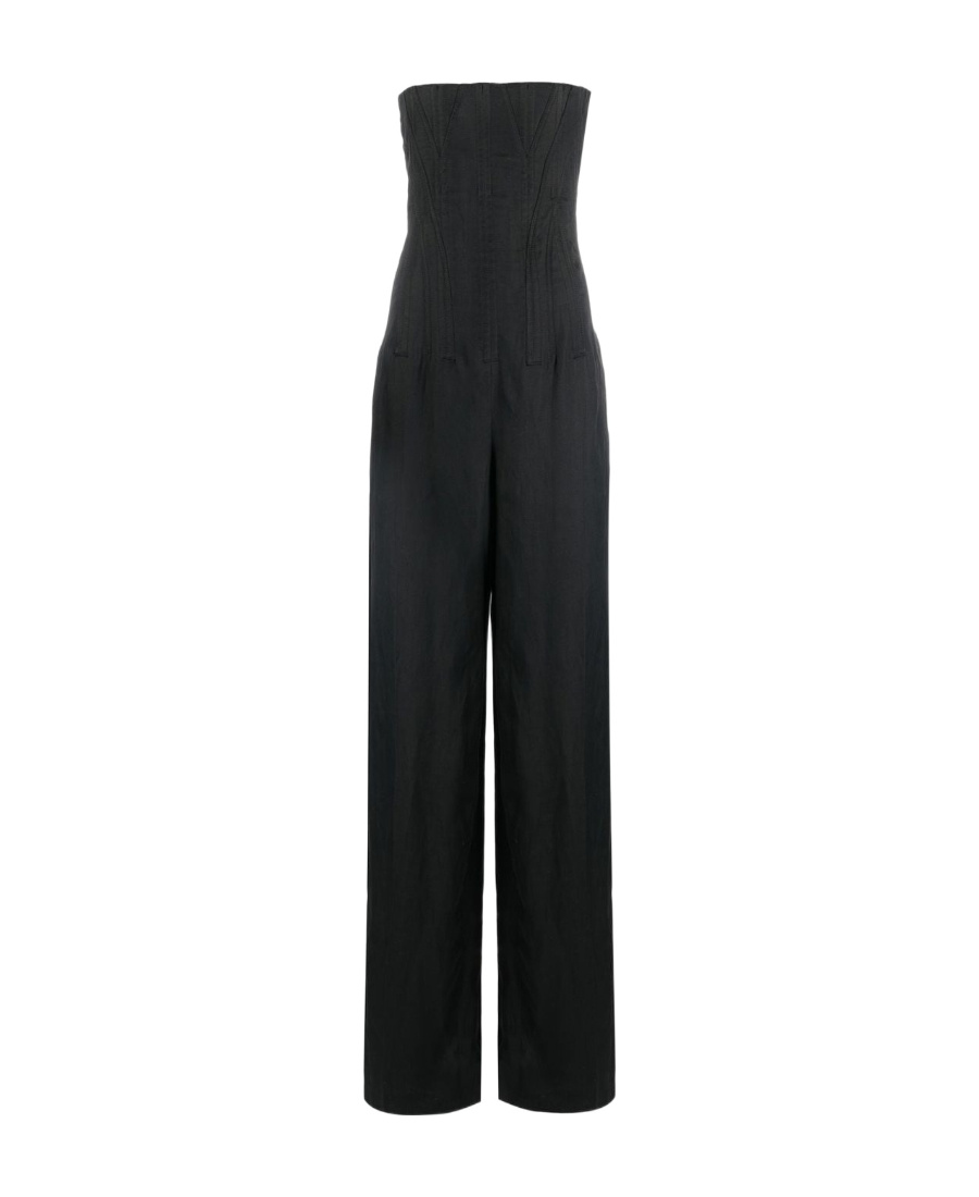 Stella Mccartney Logo Jumpsuit In Black