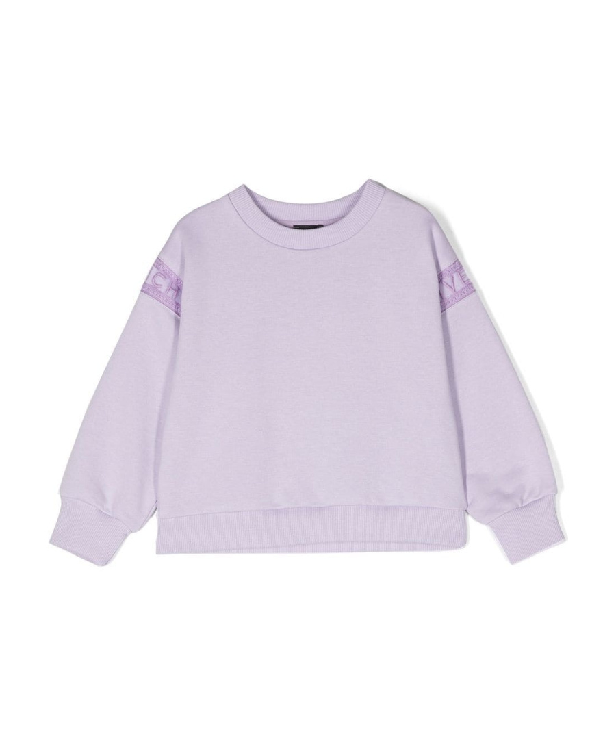 Givenchy Logo Round Neck Sweater In Purple
