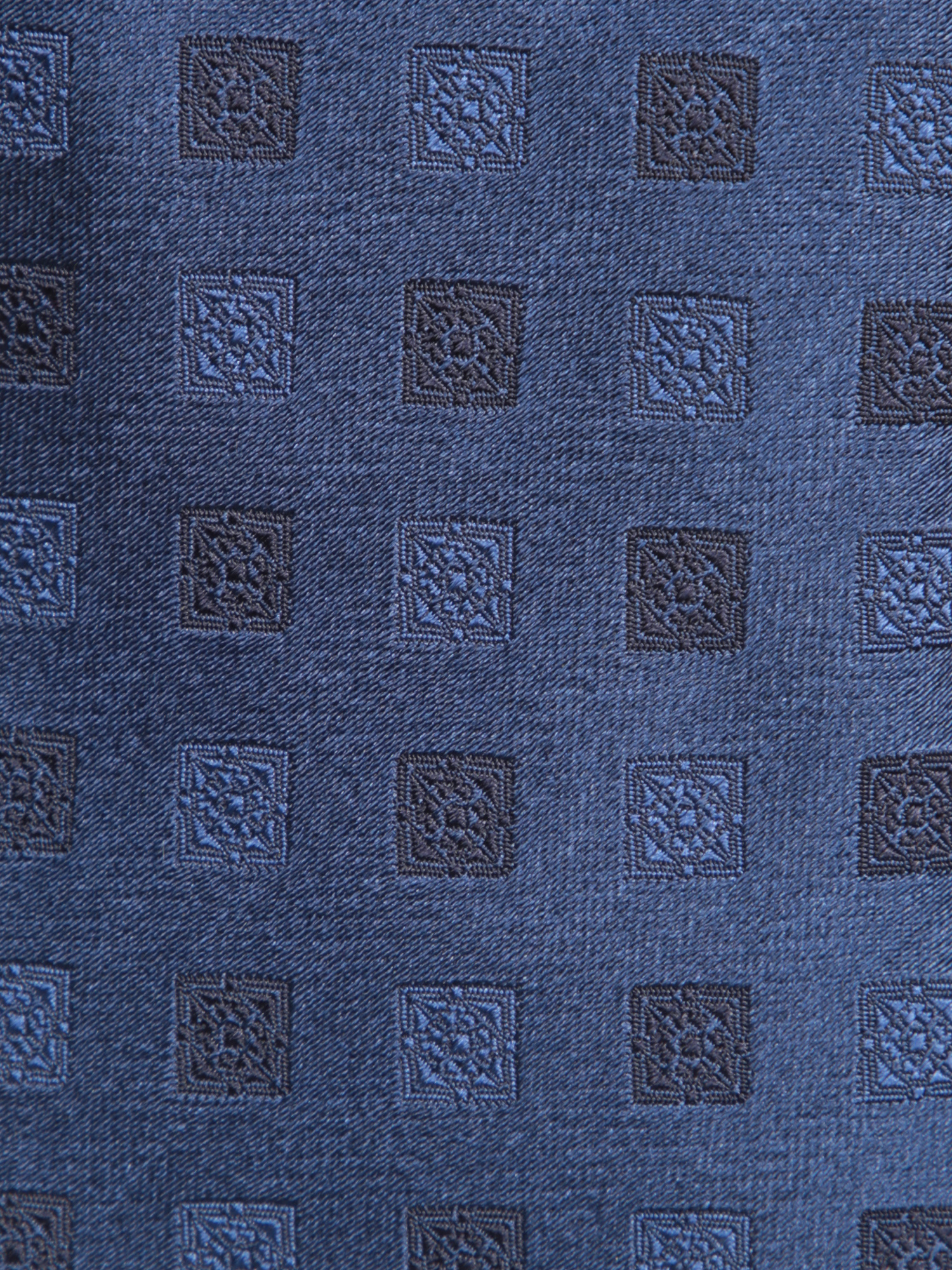 Brunello Cucinelli Dark Blue Geometric Tie
