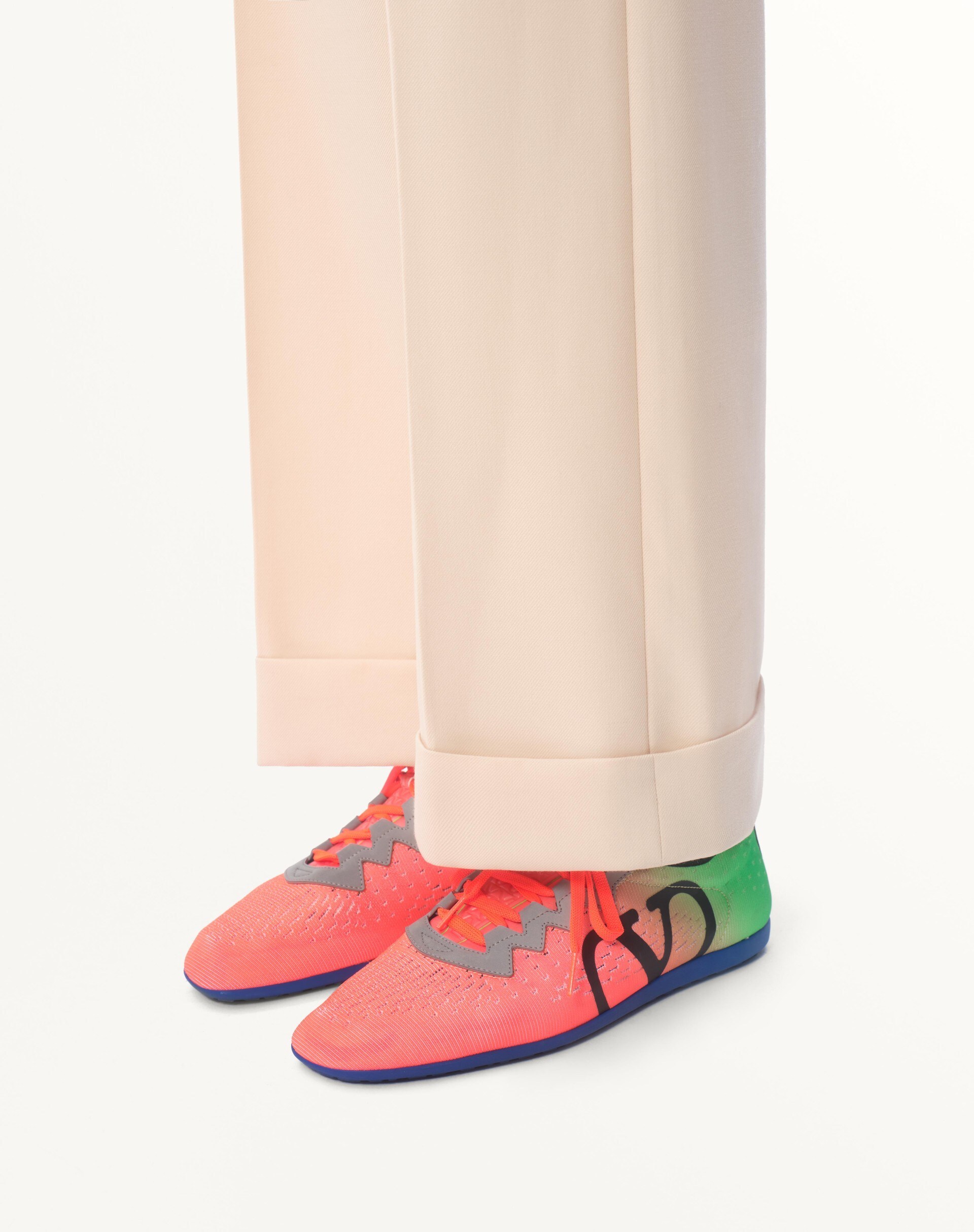 Valentino Garavani Vlogo Sneakers In Orange